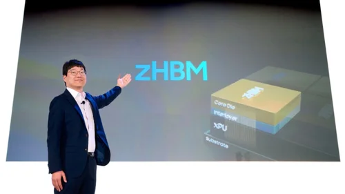 Samsung zHBM concept model on display at FMS 2026 in Santa Clara