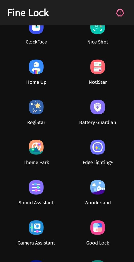 Fine Lock linking to a Good Lock module APK download